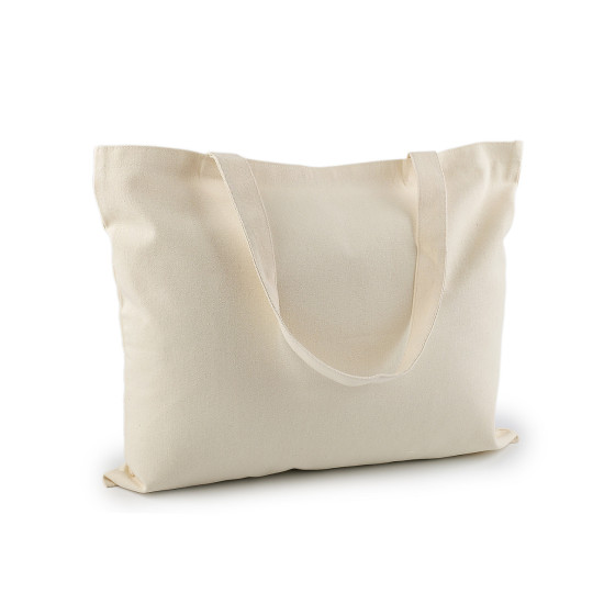 Cotton tote bag for diy painting / decorating 47x38 cm - Ecru light (1 Piece) Cotton tote bag for diy painting / decorating 47x38 cm - Ecru light (1 Piece)