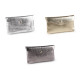 Metallic wallet 9x16 cm - Silver (1 Piece) Metallic wallet 9x16 cm - Silver (1 Piece)