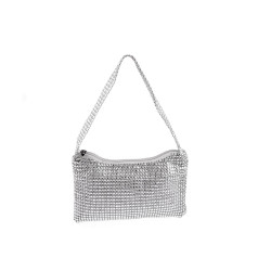Borsa a mano, dimensioni: 22 x 13 cm - Argento (1 Pezzo)
