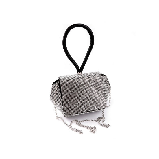 Clutch purse / evening bag - with rhinestones - Black (3 Pieces) Clutch purse / evening bag - with rhinestones - Black (3 Pieces)