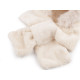 Fur hat "2in1" shawl, hood - Lightbeige (1 Piece)