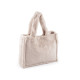 Pelz-tasche/handtasche, 44 x 35 cm - Hellbeige (1 Stück) Pelz-tasche/handtasche, 44 x 35 cm - Hellbeige (1 Stück)