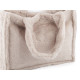 Pelz-tasche/handtasche, 44 x 35 cm - Hellbeige (1 Stück) Pelz-tasche/handtasche, 44 x 35 cm - Hellbeige (1 Stück)