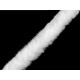 Clothing / decorative fur trim to sew-on, round, width 1.5 cm - Creamy light (1 Meter) Clothing / decorative fur trim to sew-on, round, width 1.5 cm - Creamy light (1 Meter)