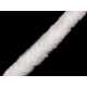 Clothing / decorative fur trim to sew-on, round, width 1.5 cm - Creamy light (1 Meter) Clothing / decorative fur trim to sew-on, round, width 1.5 cm - Creamy light (1 Meter)