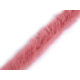 Clothing / decorative fur trim to sew-on, round, width 1.5 cm - Creamy light (1 Meter) Clothing / decorative fur trim to sew-on, round, width 1.5 cm - Creamy light (1 Meter)