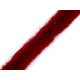 Clothing / decorative fur trim to sew-on, round, width 1.5 cm - Creamy light (1 Meter) Clothing / decorative fur trim to sew-on, round, width 1.5 cm - Creamy light (1 Meter)