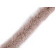 Clothing / decorative fur trim to sew-on, round, width 1.5 cm - Creamy light (1 Meter) Clothing / decorative fur trim to sew-on, round, width 1.5 cm - Creamy light (1 Meter)