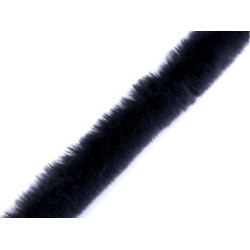 Adorno de pelo para coser, redondo, ancho 1,5 cm - Azul oscuro (1 Metro)