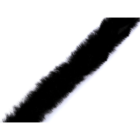 Clothing / decorative fur trim to sew-on, round, width 1.5 cm - Creamy light (1 Meter) Clothing / decorative fur trim to sew-on, round, width 1.5 cm - Creamy light (1 Meter)