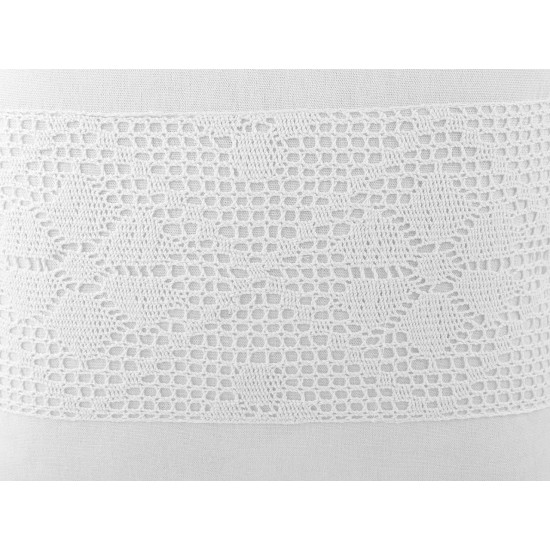 Poszewka na poduszkę z koronką 45x45 cm - Naturalny jasny (4 Sztuki) Poszewka na poduszkę z koronką 45x45 cm - Naturalny jasny (4 Sztuki)