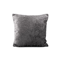 Poszewka na poduszkę 45x45 cm pluszowa - Szary (2 Sztuki)