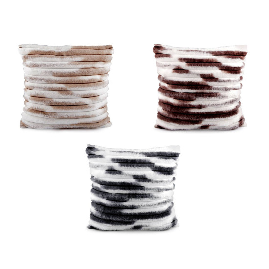 Fata de perna blanita 45x45 cm - Gri neutral (3 Bucăți)