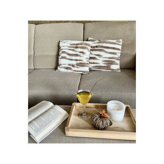 Fata de perna blanita 45x45 cm - Gri neutral (3 Bucăți)
