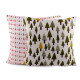 Christmas cotton pillow cover 45x45cm - Red (4 Pieces)