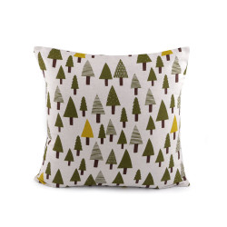 Christmas cotton pillow cover 45x45cm - Green (1 Piece)