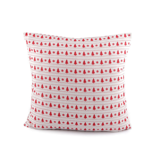 Christmas cotton pillow cover 45x45cm - Red (4 Pieces)