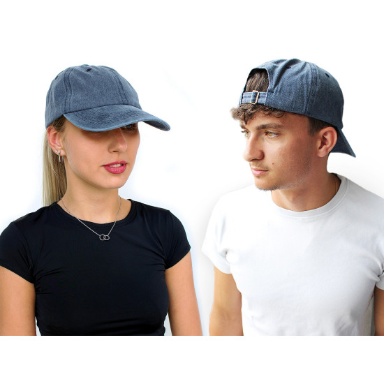 Czapka z daszkiem bawełniana unisex - Stalowy (4 Sztuki) Czapka z daszkiem bawełniana unisex - Stalowy (4 Sztuki)