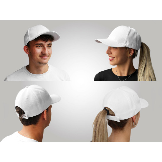 Czapka z daszkiem unisex - Czerwony (6 Sztuki) Czapka z daszkiem unisex - Czerwony (6 Sztuki)