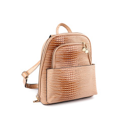 Women's backpack / handbag 2in1 27x31 cm - Lightbeige (1 Piece)