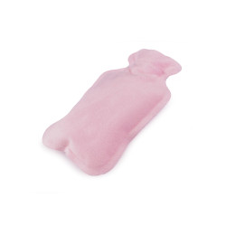 Borsa dell'acqua calda in velluto, tascabile, dimensioni: 11,5 x 18,5 cm - Rosa chiaro (1 Pezzo)