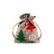 Christmas gift bag 10x13 cm - Natural burlap (1 Piece)