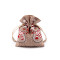 Christmas gift bag 10x13 cm - Natural burlap (1 Piece)