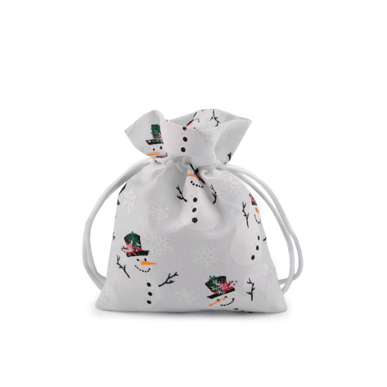 Woreczek podarunkowy 10x13 cm motyw świąteczny - White (30 Sztuki) Woreczek podarunkowy 10x13 cm motyw świąteczny - White (30 Sztuki)