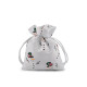 Woreczek podarunkowy 10x13 cm motyw świąteczny - White (30 Sztuki) Woreczek podarunkowy 10x13 cm motyw świąteczny - White (30 Sztuki)