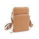 Crossbody-geldbörse mit handytasche, 11,5 x 18 cm - Schwarz (1 Stück) Crossbody-geldbörse mit handytasche, 11,5 x 18 cm - Schwarz (1 Stück)