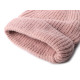 Czapka zimowa unisex - Pudrowy (3 Sztuki)