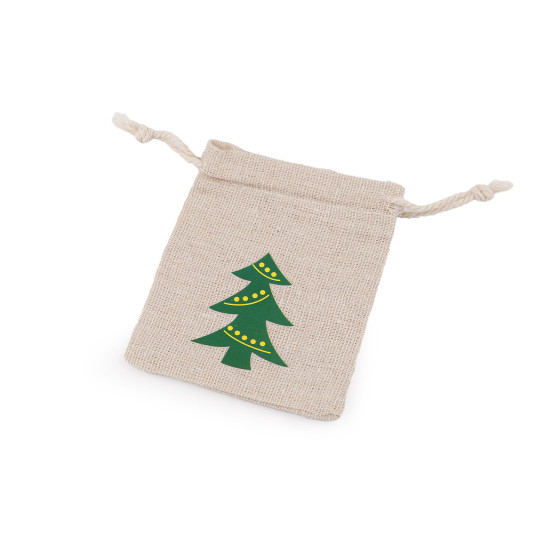 Bolsa de algodón, árbol de navidad, papá noel 8x10 cm - Arpillera (1 Pieza) Bolsa de algodón, árbol de navidad, papá noel 8x10 cm - Arpillera (1 Pieza)
