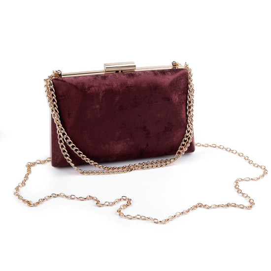 Clutch purse / evening bag - suede - Black (1 Piece) Clutch purse / evening bag - suede - Black (1 Piece)