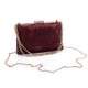 Clutch purse / evening bag - suede - Black (1 Piece) Clutch purse / evening bag - suede - Black (1 Piece)