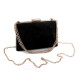 Clutch purse / evening bag - suede - Black (1 Piece) Clutch purse / evening bag - suede - Black (1 Piece)