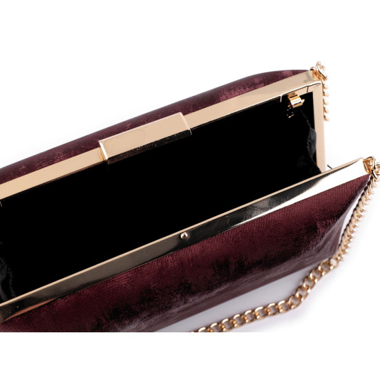 Clutch purse / evening bag - suede - Black (1 Piece) Clutch purse / evening bag - suede - Black (1 Piece)