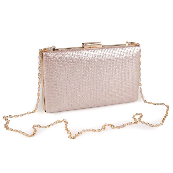 Clutch purse / evening bag - metallic - Gold lt. (1 Piece)