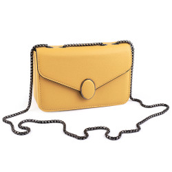 Borsa a tracolla da donna, dimensioni: 20 x 12 cm - Senape (1 Pezzo)