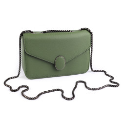 Borsa a tracolla da donna, dimensioni: 20 x 12 cm - Bottiglia verde (1 Pezzo)