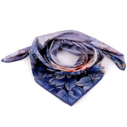 Satin scarf 70x70 cm - Steel grey (1 Piece)