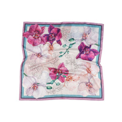 Satin scarf 70x70 cm - Pale pink (1 Piece)