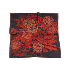 Satin scarf 70x70 cm - Darkblue-grey (1 Piece)