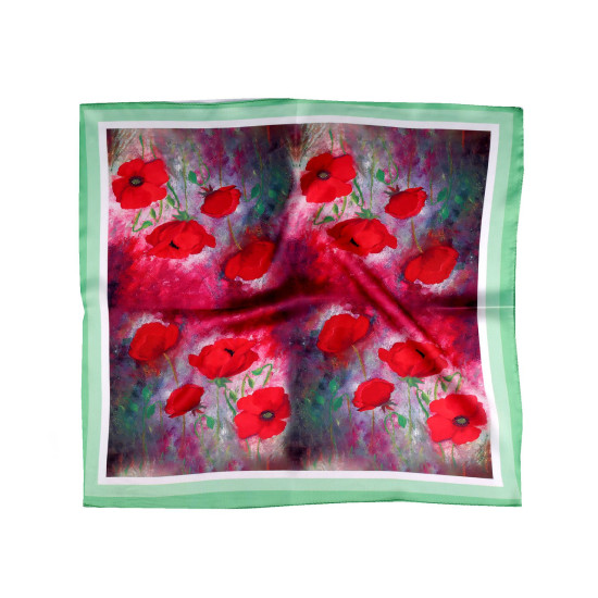 Chusta satynowa 50x50 cm - Czerwonorózowy (1 Sztuka) Chusta satynowa 50x50 cm - Czerwonorózowy (1 Sztuka)