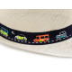 Children's summer hat / straw hat, car and dinosaurs - Creamy light (3 Pieces) Children's summer hat / straw hat, car and dinosaurs - Creamy light (3 Pieces)