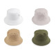 Cotton summer hat, unisex - Cream (4 Pieces) Cotton summer hat, unisex - Cream (4 Pieces)