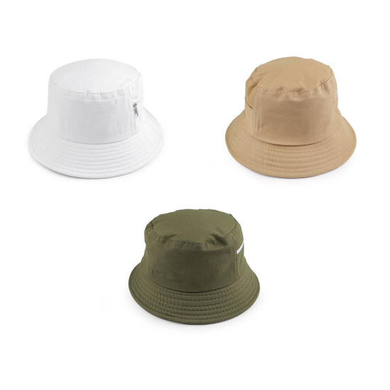 Cotton summer hat, unisex - Cream (4 Pieces) Cotton summer hat, unisex - Cream (4 Pieces)