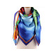 Large satin scarf with flowers 130x135 cm - Light red (3 Pieces) Large satin scarf with flowers 130x135 cm - Light red (3 Pieces)