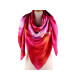 Large satin scarf with flowers 130x135 cm - Light red (3 Pieces) Large satin scarf with flowers 130x135 cm - Light red (3 Pieces)