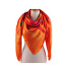 Large satin scarf with flowers 130x135 cm - Light red (3 Pieces) Large satin scarf with flowers 130x135 cm - Light red (3 Pieces)