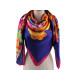 Large satin scarf with flowers 130x135 cm - Light red (3 Pieces) Large satin scarf with flowers 130x135 cm - Light red (3 Pieces)